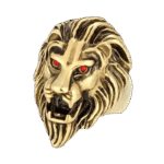 bague tete de lion aux yeux rouges affirmez votre leadership 56 9 mm or roas200 794 1