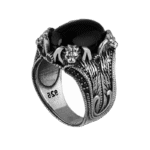 bague tete de lion en onyx noir elegance et puissance roas300 133 1