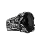 bague tete de lion en onyx noir elegance et puissance roas300 701 1