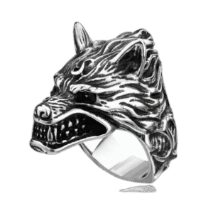 bague tete de loup garou en acier inoxydable 54 4 mm roas200 970 1