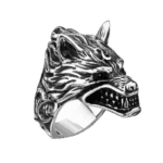 bague tete de loup garou en acier inoxydable roas200 126 1