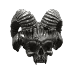 bague tete de mort a cornes en argent massif roas400 249 1