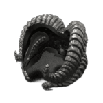 bague tete de mort a cornes en argent massif roas400 546 1