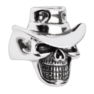 Bague Tête De Mort Chapeau En Acier Inoxydable Pour Votre Côté Rebelle 3 Bague Tête De Mort Chapeau En Acier Inoxydable Pour Votre Côté Rebelle - 54.4 Mm