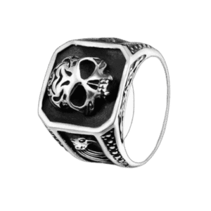 bague tete de mort en acier inoxydable 55 3 mm roas200 221 1