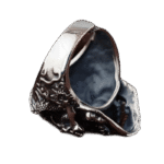 bague tete de mort en argent pour hommes au style punk rock redimensionnable roas400 215 1
