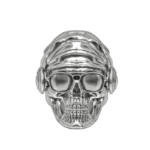 bague tete de mort gothique en or blanc luxe 399 1