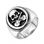 bague tete de mort guitare en acier inoxydable argent 54 4 mm roas200 639 1