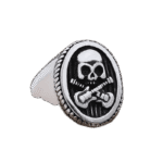 bague tete de mort guitare en acier inoxydable roas200 718 1