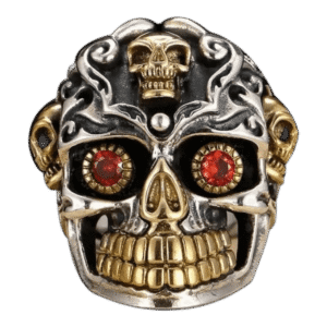 bague tete de mort maya le choix parfait pour hommes redimensionnable roas400 101 1