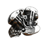 bague tete de mort motard en acier inoxydable modele 5 54 mm roas200 842 1