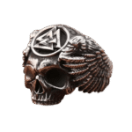 bague tete de mort rune en acier inoxydable roas250 202 1