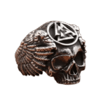 bague tete de mort rune en acier inoxydable roas250 887 1