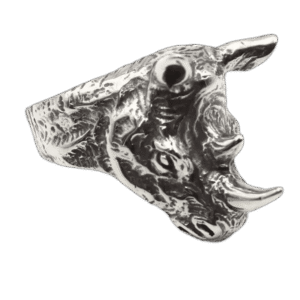 bague tete de rhinoceros en acier inoxydable style sauvage et robuste 54 4 mm roas250 308 1