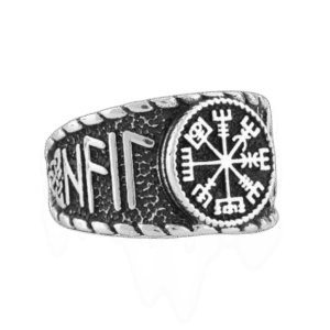 bague viking en acier inoxydable de qualite superieure 54 4 mm argent roas200 455 1