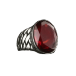 bague vintage argent pierre rouge elegance intemporelle et eclat audacieux roas300 507 1