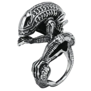Bague Xenomorph Alien Predator: Un Style Punk Unique! Argent / 54.4 Mm