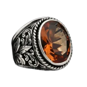 Bague Zultanite En Argent: Puissance Des Sultans Ottomans - 54.5 Mm