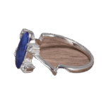 baguette fine en argent sterling 925 sertie dune pierre ovale de lapis lazuli roas300 782 1