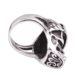 Cadeau Idéal: Bague Chevalière Gothique En Acier Inoxydable