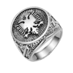 Chevalière Aigle Bicephale: Affirmez Votre Style Unique - 54.4 Mm