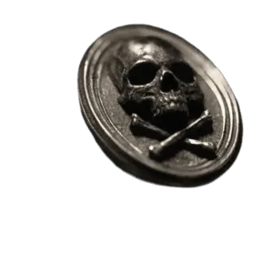 Chevalière Ancienne Bronze Crâne - Style Audacieux Et Durable - 57 Mm