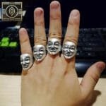 Chevalière Anonymous En Argent Massif: Marquez Votre Style! - Redimensionnable