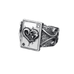 chevaliere argent homme carte poker impressionnez avec style unique redimensionnable 804 1