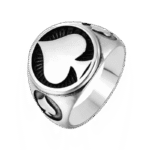 chevaliere as de pique en acier inoxydable argent 54 4 mm roas250 481 1
