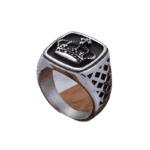 chevaliere avec couronne en acier inoxydable roas200 677 1
