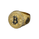 chevaliere bitcoin en acier inoxydable eclat crypto roas200 149 1