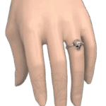 chevaliere femme argent massif tete pour un style rock roas500 518 1