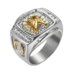 Chevalière Fer à Cheval Gitan: Une Allure Audacieuse - 54 Mm / Argent