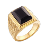 chevaliere homme acier dore elegance et durabilite en un bijou sophistique modele 587 1