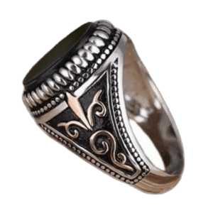 Chevalière Homme Agate élégante: Affirmez Votre Style - 51.8 Mm