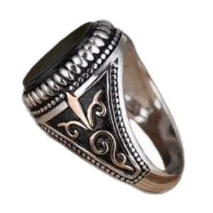 Chevalière Homme Agate élégante: Affirmez Votre Style - 51.8 Mm