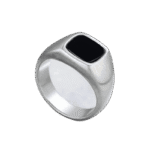 chevaliere homme classique en acier inoxydable 67 2 mm argent mat roas200 445 1
