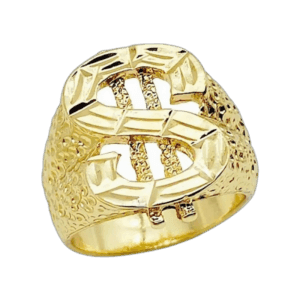 Chevalière Homme En Dollar: Affirmez Votre Style! - Or / 54.4 Mm