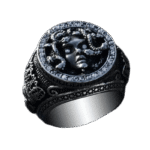 chevaliere homme medusa en acier inoxydable style divin roas250 802 1