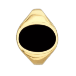 chevaliere homme ovale en acier inoxydable pour durabilite exceptionnelle or 54 4 mm 788 Chevalière Homme Ovale En Acier Inoxydable Pour Durabilité Exceptionnelle - Or / 54.4 Mm