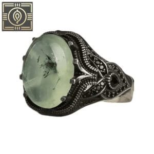 Chevalière Homme Pierre De Jade: élégance Et Durabilité Assurées - 56 Mm