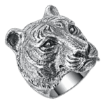 chevaliere homme tete de tigre en argent massif 55 mm roas400 647 1