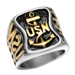 Chevalière Homme Us Navy En Acier Inoxydable - Modèle 3 / 54.4 Mm