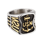 chevaliere homme us navy en acier inoxydable roas250 801 1