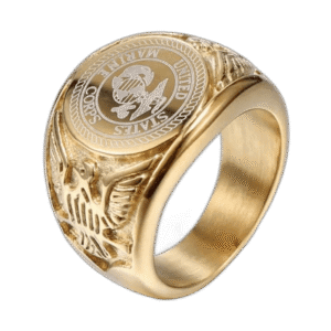 chevaliere marines us en acier inoxydable de haute qualite 57 mm or roas250 971 1