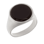 chevaliere ronde en acier elegance classique avec une touche moderne argent 54 4 mm 490 1
