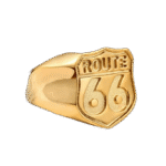 chevaliere route 66 en acier inoxydable pour voyageurs audacieux 55 3 mm or roas250 457 1