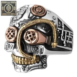 Chevalière Steampunk Homme: Affirmez Votre Style Unique! - 52 Mm