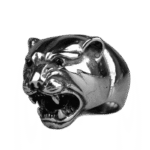 chevaliere tete de leopard design exotique en acier inoxydable roas200 308 1