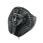 Chevalière Toutankhamon: Design Audacieux En Acier Inoxydable